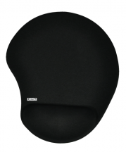 <p>De ergonomische polssteun zorgt voor een juiste positie van de pols tijdens het gebruik van een muis.</p>
<p>Vulling: gel.<br />Kleur: zwart</p>