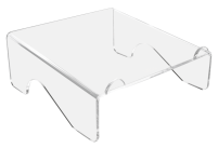 <p>Laptopstandaard van hoogwaardig, helder en stijlvol 6 mm acryl. <br />Zet uw laptop op een ergonomische correcte hoogte voor optimaal comfort, en maakt het voor u mogelijk om met een extern toetsenbord en muis prettig en goed op de laptop te werken. <br />Het platform staat onder een hoek van 5° voor een optimaal zicht op het scherm. <br />Apple® Magic toetsenbord kan onder de standaard worden gezet.</p>
<p> </p>
<p> </p>