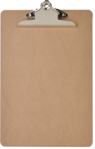 <p><span style="font-size: large;"><strong>Prijs per 12 stuks</strong></span></p>
<h4>Praktisch klembord gemaakt van MDF, bruinkleurig</h4>
<p><br /><strong style="color: #61993b;">âœ“ </strong>Afmetingen: 228 x 318 mm</p>
<p><br /><strong style="color: #61993b;">âœ“ </strong>Mogelijk om onderaan de pagina te schrijven, omdat het klembord groter is dan A4</p>
<p> </p>